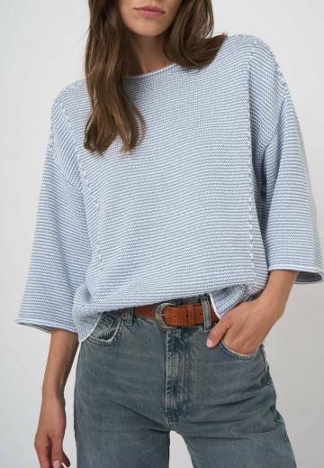 Пуловер с рукавом три четверти