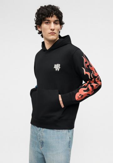 Пуловер с капюшоном