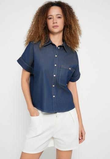 Джинсовая блузка