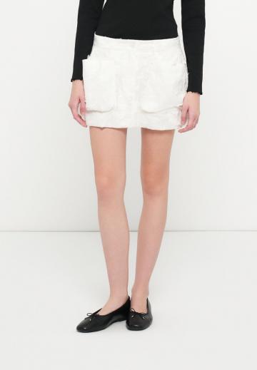 Юбка с накладными карманами