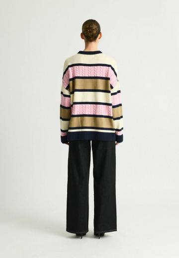 Пуловер в полоску