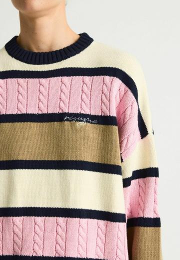Пуловер в полоску