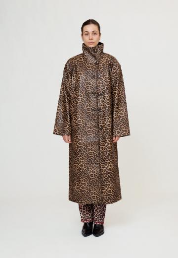 Пальто из искусственной кожи