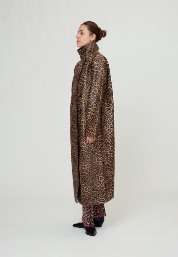 Пальто из искусственной кожи