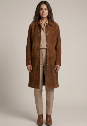 Кожаное пальто