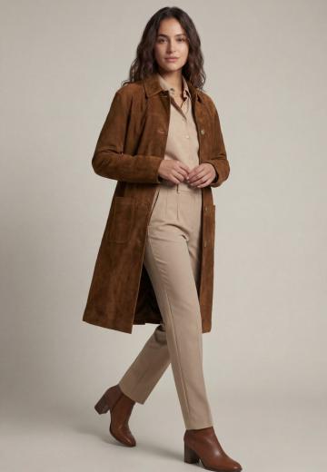 Кожаное пальто