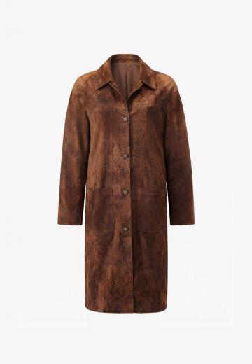 Кожаное пальто