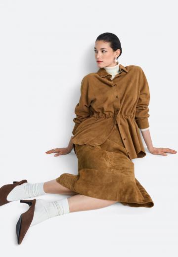 Кожаная юбка