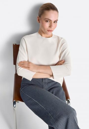 Пуловер с рукавом три четверти