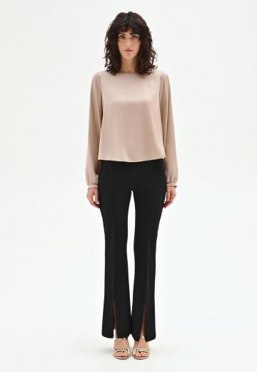 Атласная блузка