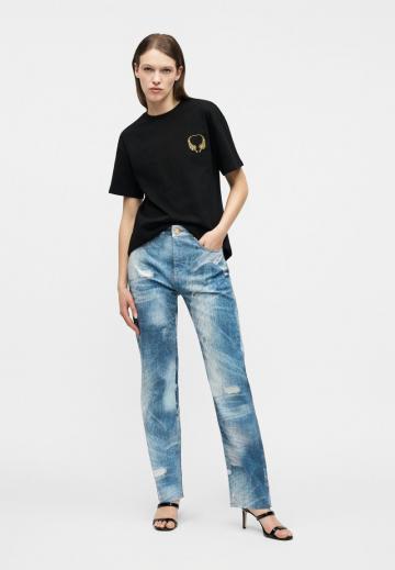 Прямые джинсы