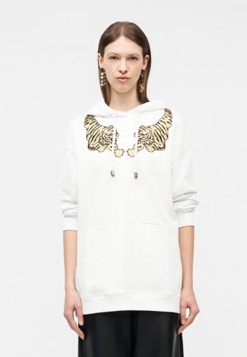 Пуловер с капюшоном