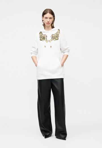 Пуловер с капюшоном