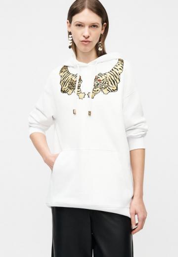 Пуловер с капюшоном