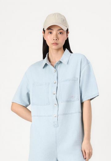 Джинсовый комбинезон