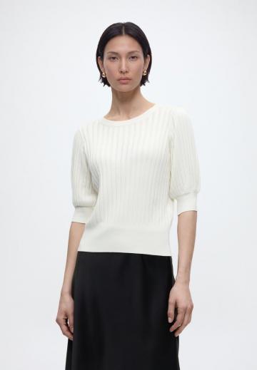 Пуловер с коротким рукавом