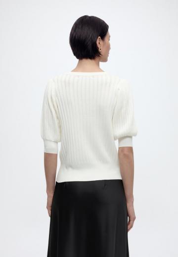 Пуловер с коротким рукавом