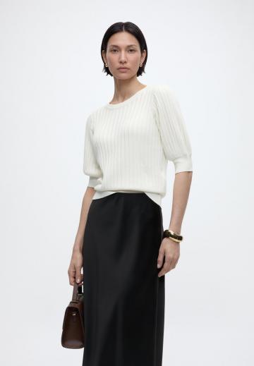 Пуловер с коротким рукавом