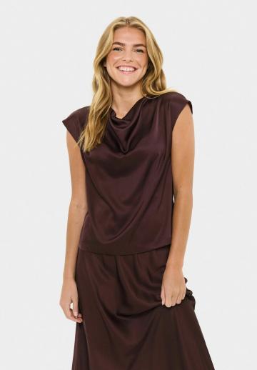 Атласная блузка