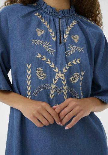 Джинсовое платье