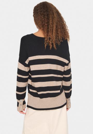 Пуловер в полоску