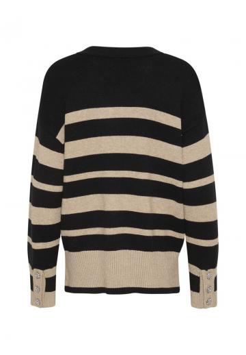 Пуловер в полоску
