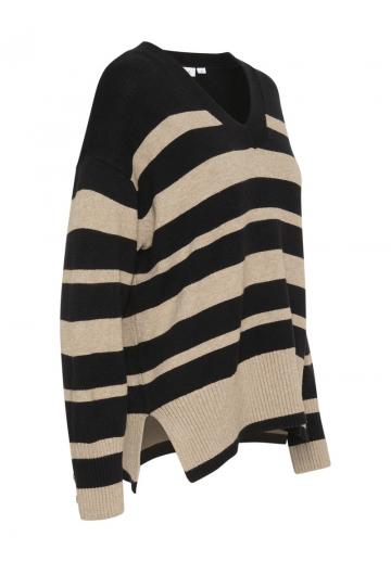 Пуловер в полоску
