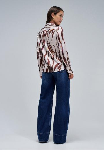 Атласная блузка