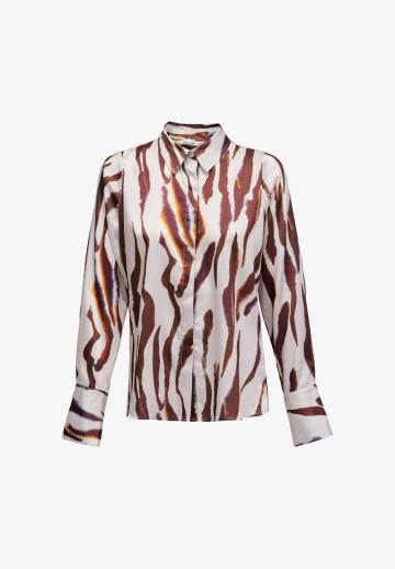 Атласная блузка