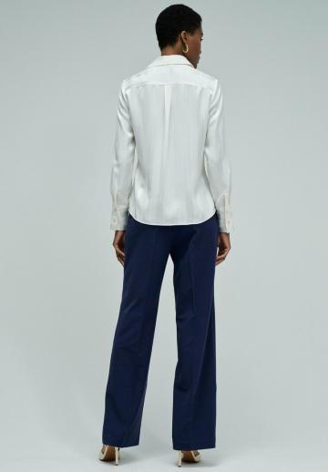 Атласная блузка