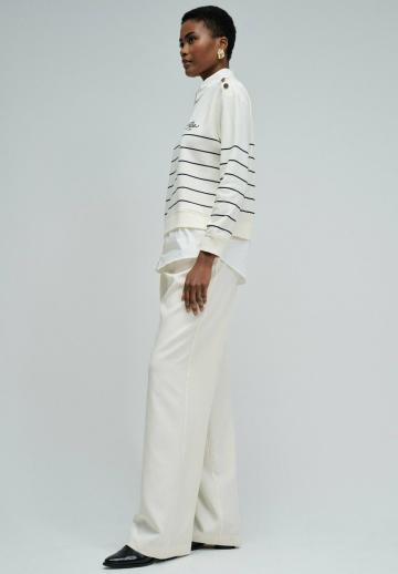 Пуловер в полоску