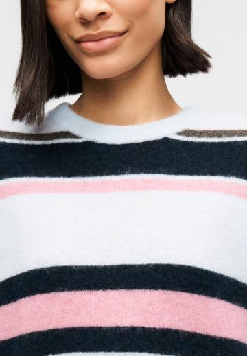Пуловер в полоску