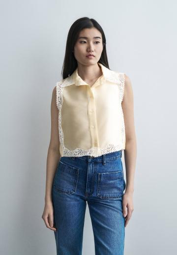 Атласная блузка