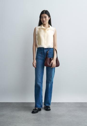 Атласная блузка