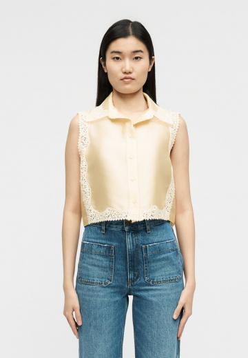 Атласная блузка