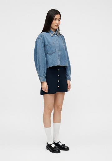 Джинсовая блузка