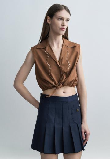 Блузка без рукавов