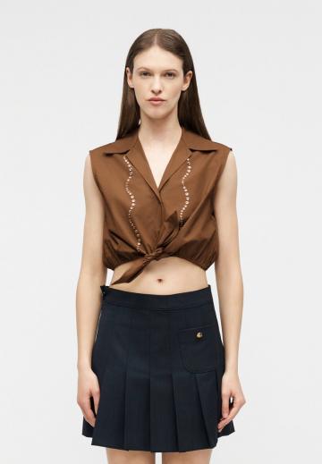 Блузка без рукавов