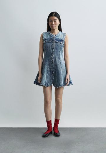 Джинсовый комбинезон