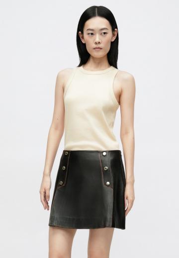 Кожаная юбка
