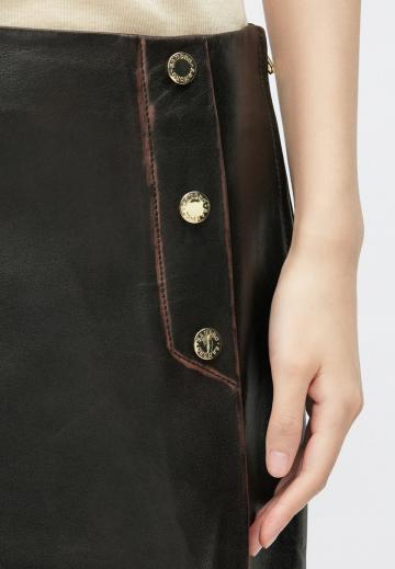 Кожаная юбка