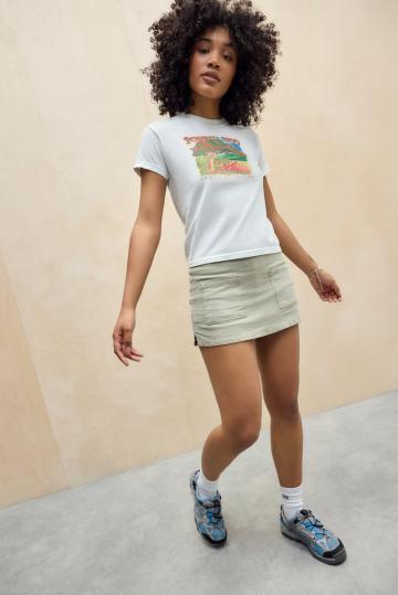 Юбка с накладными карманами