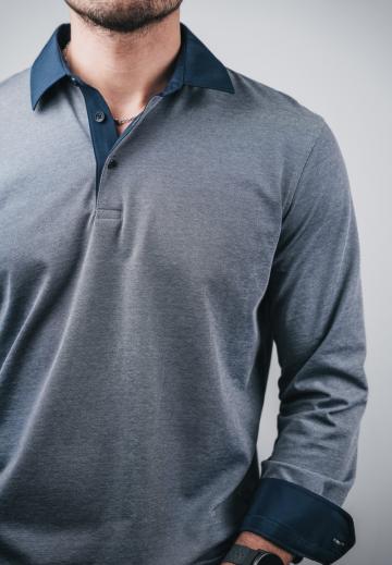 Поло с длинным рукавом