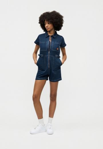 Джинсовый комбинезон
