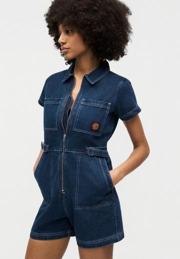 Джинсовый комбинезон