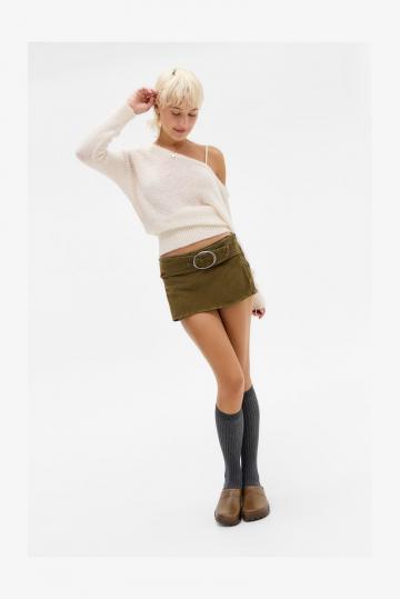 Юбка с накладными карманами