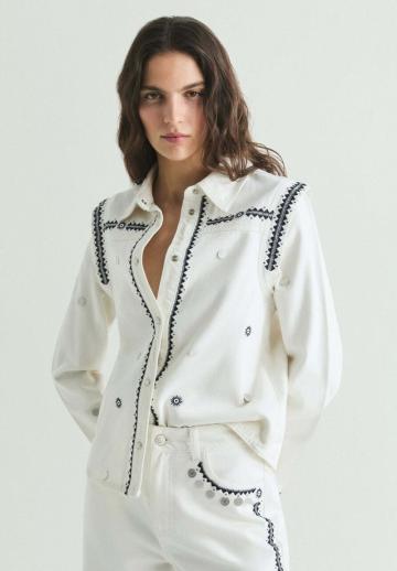 Джинсовая блузка