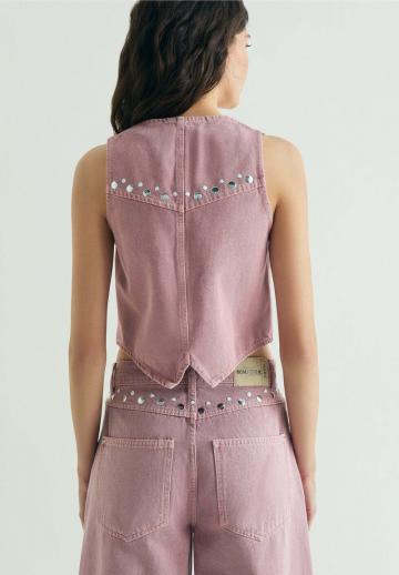 Джинсовая жилетка