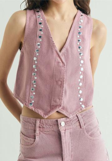 Джинсовая жилетка