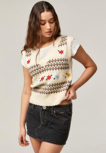 Юбка с накладными карманами